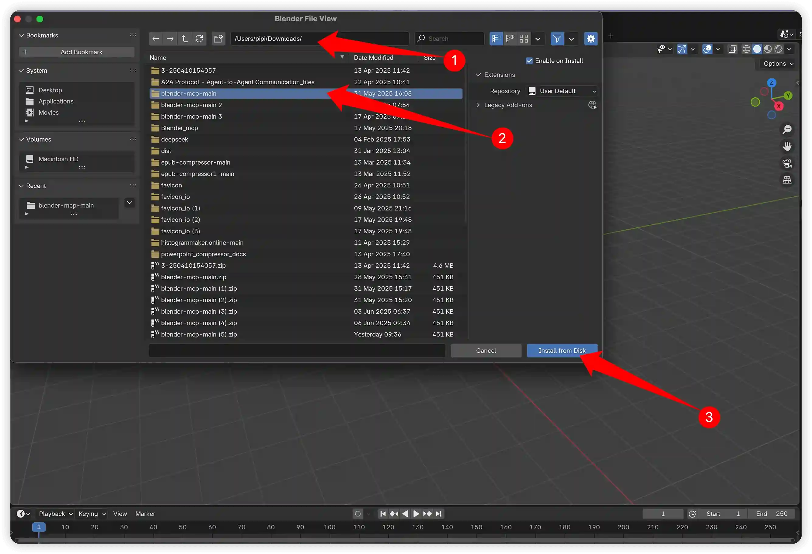 Blender Add-ons Install Step